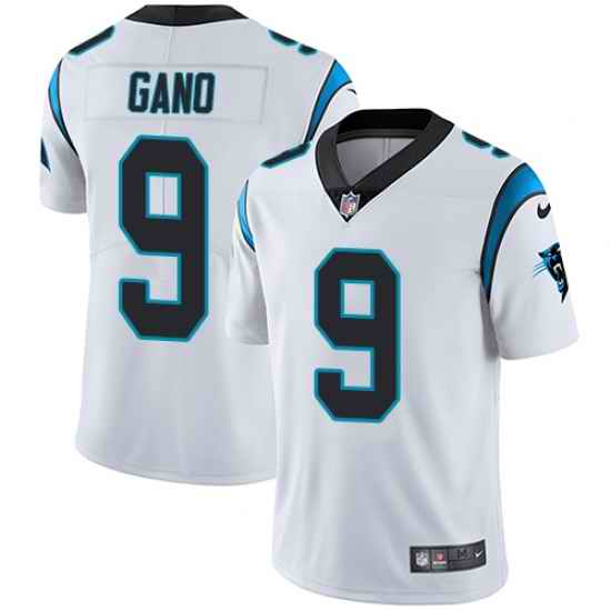 Nike Panthers #9 Graham Gano White Mens Stitched NFL Vapor Untouchable Limited Jersey